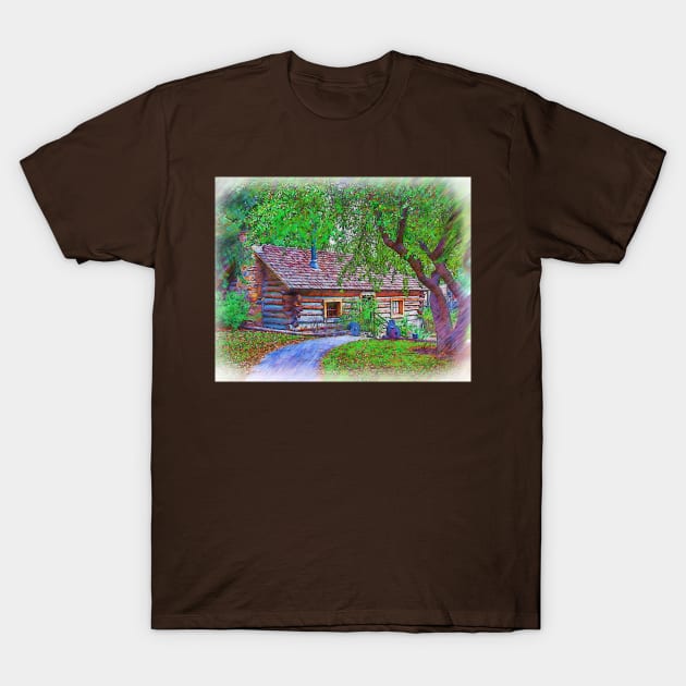 The Ranch House Sketched T-Shirt by KirtTisdale